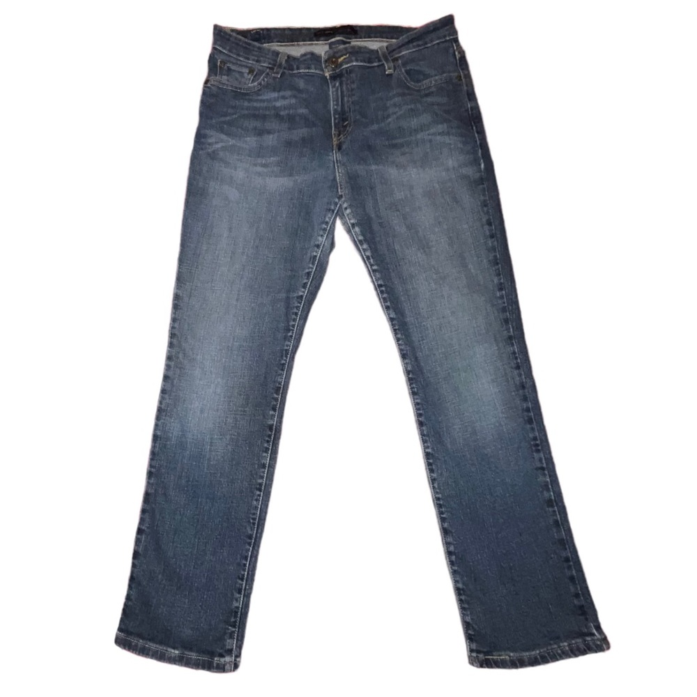 Levi’s Original Mid Rise Skinny Going Out Dark Wash Jeans Super Comfortable 14 - Picture 4 of 8